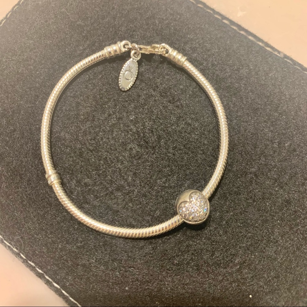 Pandora 925 Silver Bracelet with 1 Bead